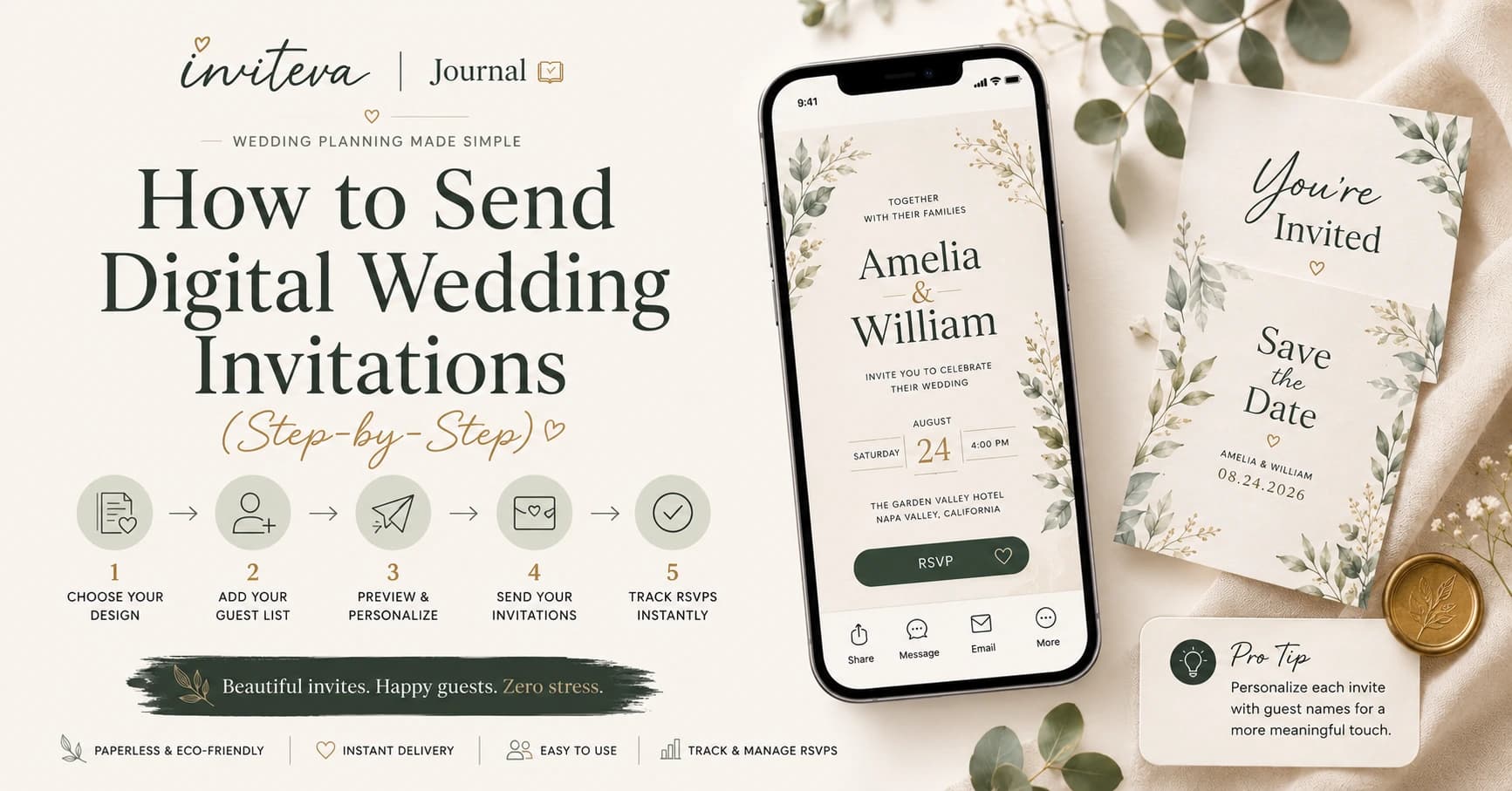How to Send Digital Wedding Invitations to Every Guest